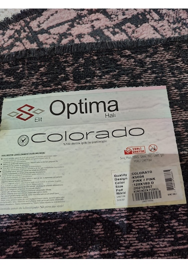 Optima Halı Colorado K5004 Pembe 120 180