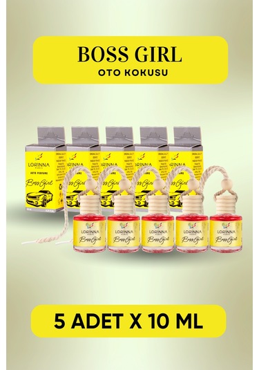 Boss Girl Parfümlü Oto Kokusu 5x10 Ml