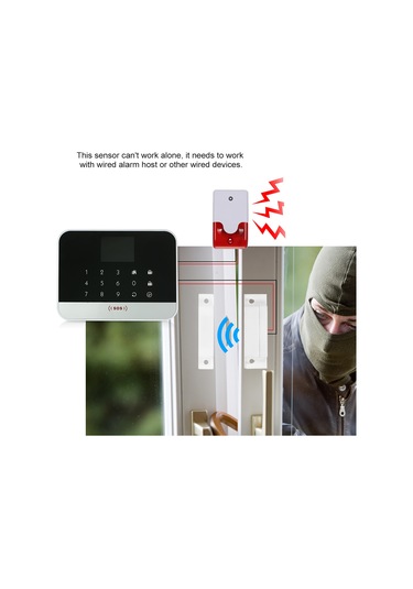 Neevoyu Mc-31 Kablolu Kapı-pencere Alarm Sensörü Açık Montaj Abs Plastik Giriş Uyarı Cihazı