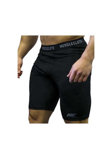Musclecloth Training Erkek Şort Tayt Siyah SiYAH
