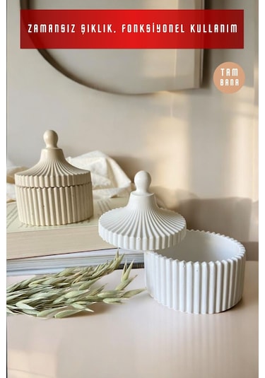 Dekoratif Kutu Set Takı Tabağı Şekerlik Çok Amaçlı Kutu Model 10