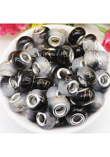 Irisdream 10 Adet Murano Reçine Rondelle Boncuk Bilezik Dıy Takı Yapımıfloresan Sarı Floresan Sarı