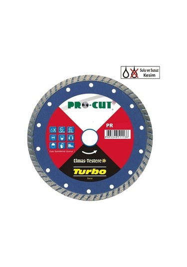 Procut Ab 115 Mm Turbo Kanallı Elmas Testere