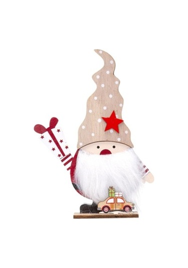 Lijinxu Yılbaşı Baba Heykeli Şömine Yıldızlı-13x4x18cm