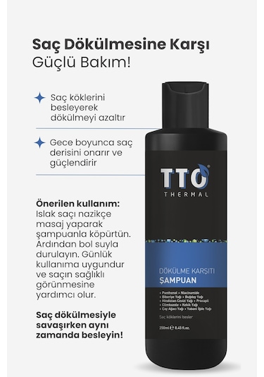 Tto Dökülme Karşıtı Şampuan 250 ML
