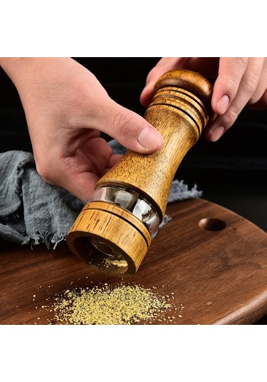 Wezone Ahşap Zarfli Biber Değiştirici, Seramik Çekirdekli, Manuel Değiştirme, Modern Minimalist Tasarım, Ev Ve Hediye Kullanıma Uygun, Özel Logo Seçeneği Ahşap+antik Stili Diğer