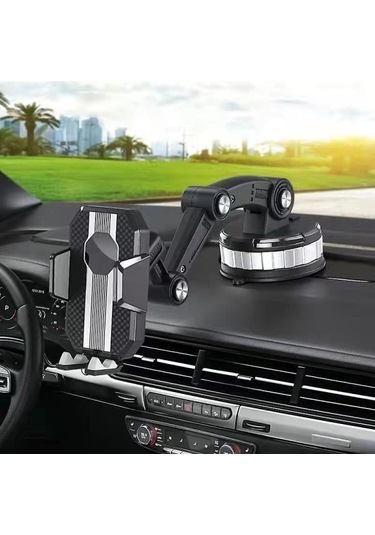 Ic Sabit Araç Aksesuarları Darbeye Dayanıklı Navigasyon Cep Telefonu Tutucu Büyük Vantuzlu Vantuz Tipi Eklemli Kol Araç Cep Telefonu Tutucu