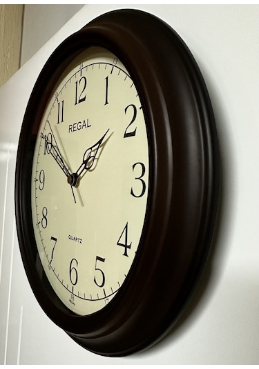 Regal 9103 A1 Ahşap Renk Klasik Duvar Saati (285572559) Ahşap