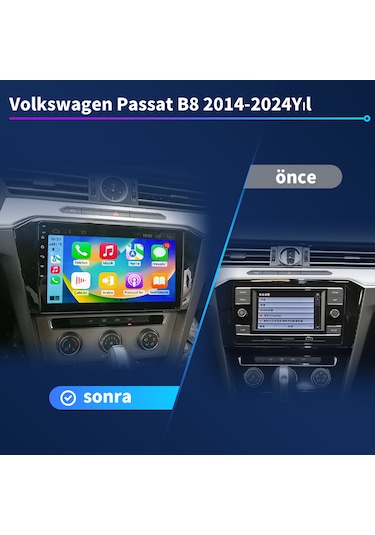 Volkswagen Passat B8 2014-2024 Yıl Multimedya 8-128 Gb Navigasyon