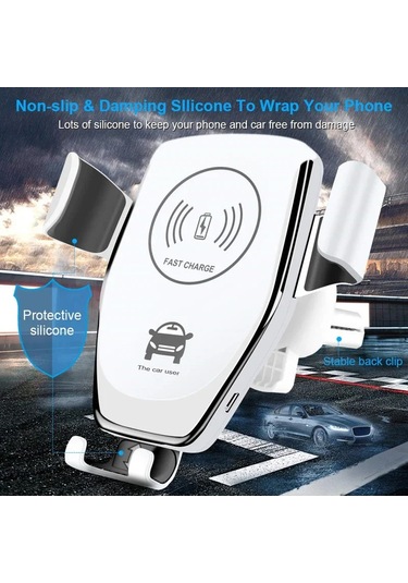 30w Hızlı Kablosuz Şarj Araba İphone Uyumlu 15 14 13 12 11 Pro Xs Max 1