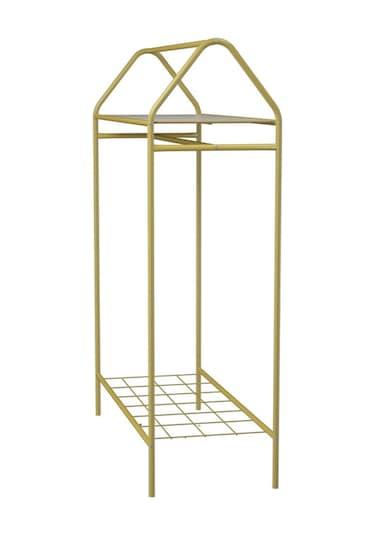 Metallica Concept Home Hanger Gold Elbise Askılığı Raflı New Design Konfeksiyon Askısı Ayaklı Askılık Altın