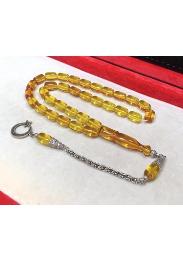 Tesbihci Sarı Ateş Kehribar Tesbih