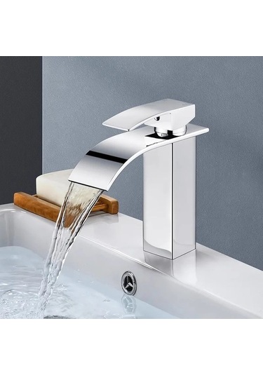 Maoyaya Banyo Bakır Çekirdek Şelale Havzası Musluğu - Paslanmaz Çelik, Çok Renkli Seçenek Çok Renkli