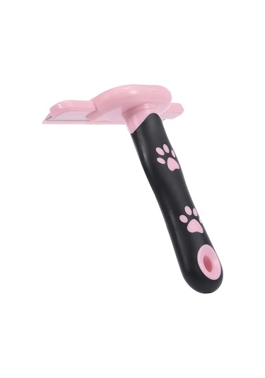 Vkemall Pembe Kedi Tüy Tarzı - Tangle Ve Dökülen Tüyü Kaldıran, Kuru Alt Tüyü Temizleyen, Deri Masajı Veren Ergonomik Kedi Bakımı Aleti