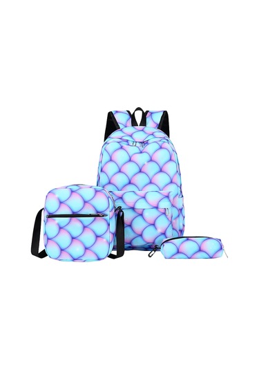 Vktech 3'lü Genç Okul Sırt Çantası Seti - Ayarlanabilir Kayışlı, Su Geçirmez Moda Çocuk Çantasıpembe Pembe