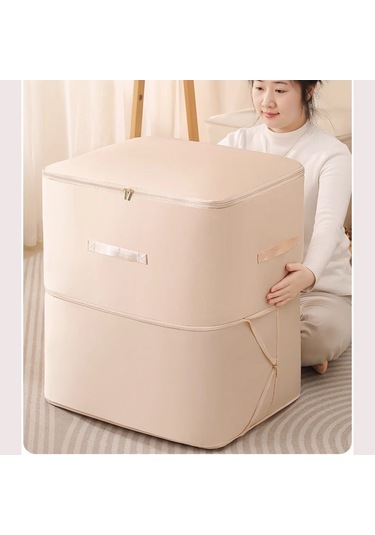 Monyee Gri Organize Edici Depolama Çantası - Giyim Ve Yorgan İçin, Su Geçirmez Nem Engeli, Dayanıklı, Geniş Tutamak, Çift Yönlü Kayar Fermuar 30 40 18cm Gri