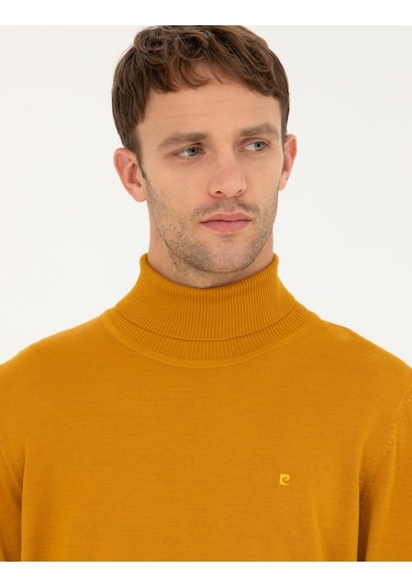 Pierre Cardin Erkek Safran Triko Kazak 50270052-vr043 Safran