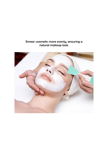 Moveevo Silikon Makyaj Fırçası Yüz Maskesi Fondöten Fırçaları Kozmetik Göz Farı Kaş Fırçası Plastik Saplı