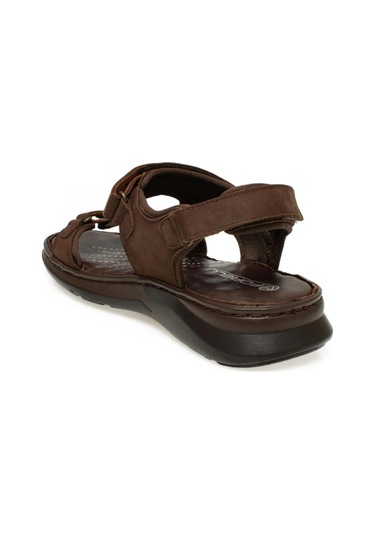 Forelli 40526 Bruce Kahverengi Nubuk Erkek Hakiki Deri Sandalet-kahverengi Kahverengi
