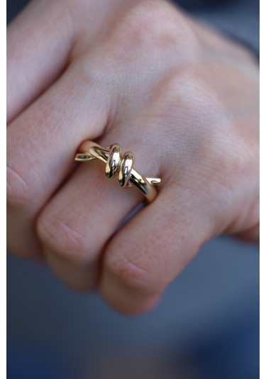 Yenigün Kuyumculuk 14 Ayar Altın Aşk Sarmalı Yüzük Yzk26469