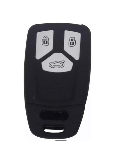 Audi Keyless A4 A5 A6 A7 Q3 Q5 Silikon Anahtar Koruma Kılıfı Siyah
