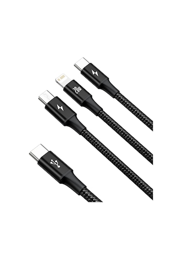 Baseus Rapid 3 in 1 20 W Şarj Kablosu 150 CM