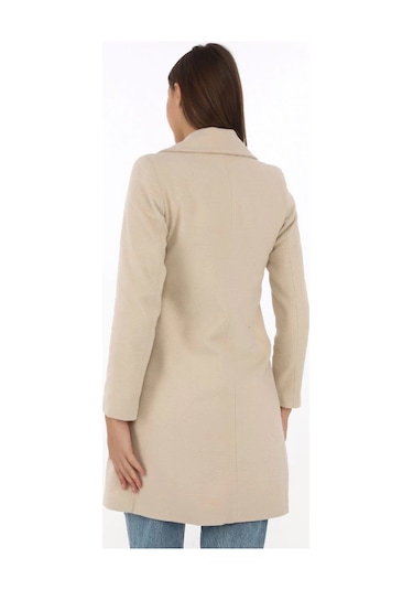 Kadın Kaşe Kaban Siyah Yünlü Dokuma, Kruvaze Yaka, Astarlı, Cepli, Kuşaklı Uzun Boy Tesettür Uyuml Bej Kadın Kaşe Kaban Siyah Yünlü Dokuma, Kruvaze Yaka, Astarlı, Cepli, Kuşaklı Uzun Boy Tesettür Uyuml Bej