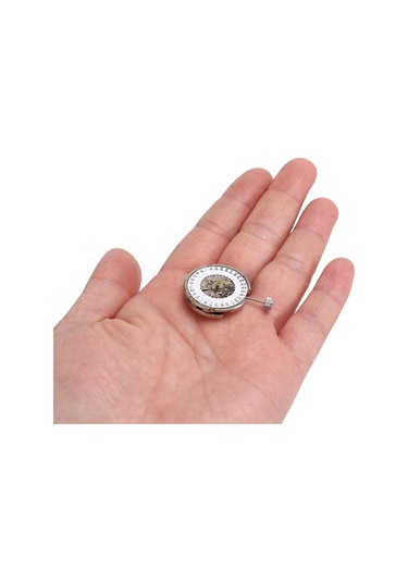 Xurunkeji Seagull St6 Yedek Parçası İçin Yedek Otomatik Hareket 3 İbreli Erkek Kol Saati Gümüş