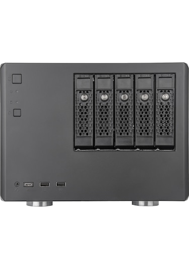 SilverStone CS351 5 Adet SAS-12G/SATA-6G Destekli mATX NAS Kasası