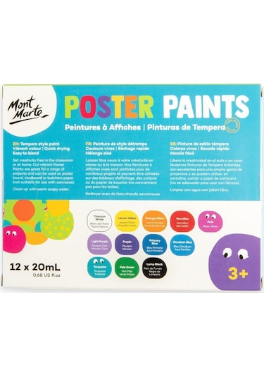 Mm Poster Boya Seti 12pc X 20ml