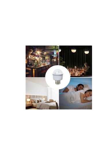 Rgb Işıklı Desenli Disko Parti Eğlence Ampülü E27 Duyulu 3w