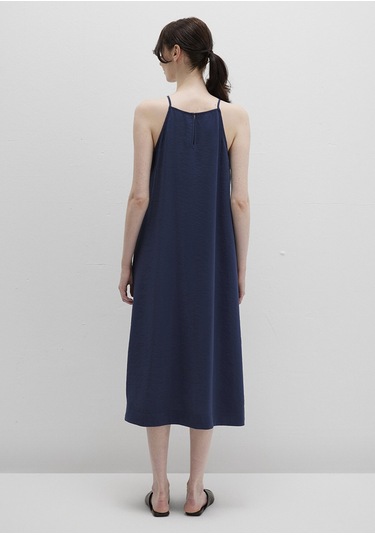 Mavi - Askılı Lacivert Elbise 1310770-70487 Lacivert