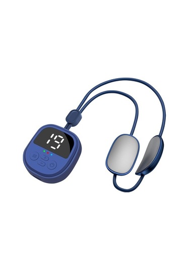 Mini Sarkıt Boyun Çift Darbeli Masaj Cihazı Cnj4rj Açık Mavi