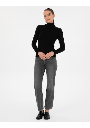 Pierre Cardin Kadın Siyah Kazak /triko 50315747-vr046 Siyah