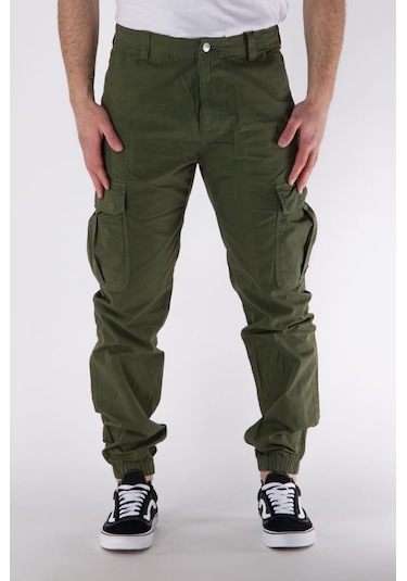 Tommy Hilfiger Erkek Tjm Ryan Kargo Pantolon - Yeşil Fatigue Green