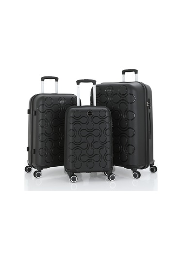 Mçs Üçlü Polipropilen Valiz Seti V376 S23sy1000029-set 00001 Siyah