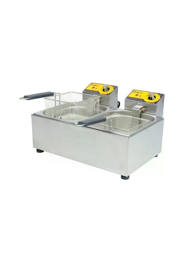 Elektirikli Fritöz 5+5 Patates Kızartma Makinesi Sanayi Tip
