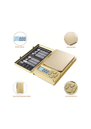 Xuweiwei Golden Hassas Terazi 100g 0 01g Dijital Kuyumcu Terazisi Plastik Dayanıklı Altın