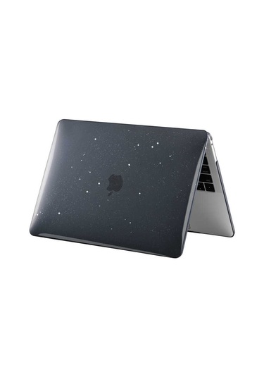Noktaks - Macbook 13.6' Air M3 A3113 Uyumlu - Kılıf Alt Ve Üst Koruyucu Msoft Allstar Kapak - Siyah - T31085 Siyah