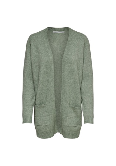 Only Bayan Uzun Örgü Hırka 15174274 Yeşil