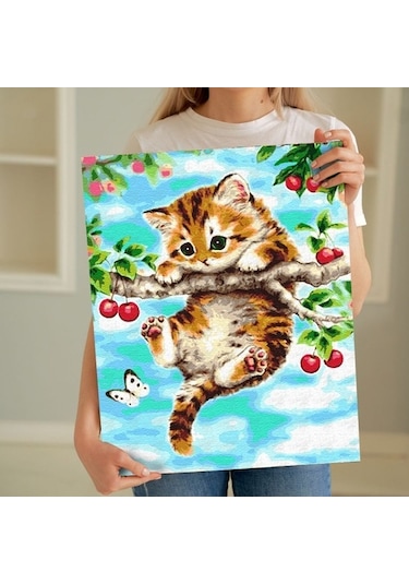 Sayılarla Boyama Seti 40 X 50 Cm Tuval Şasesine Gerili Yaramaz Y
