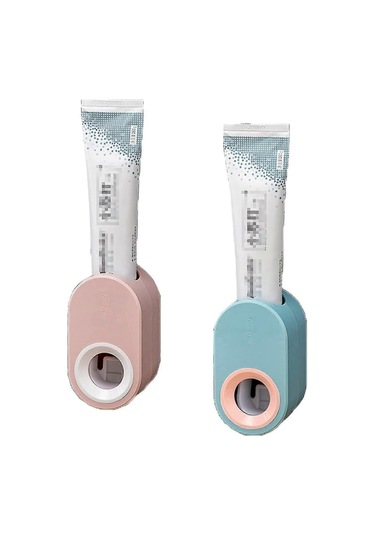 2 Adet Duvara Monte Otomatik Diş Macunu Dispenseri, Otomatik Diş Macunu Sıkacağı, Çok İşlevli Duvar