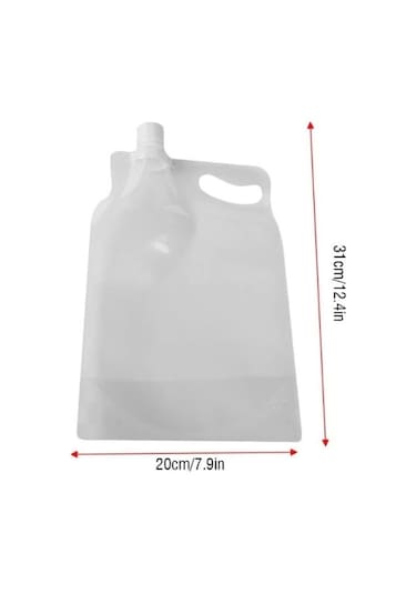 St Plastik Kapaklı Su Torbası 1 Litre Çok Renkli