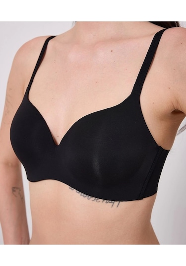 Freshness Msf02 Geniş Sırt Kuşaklı Lazer Kesim Sütyen Siyah