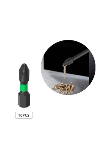 Lijinxu 10 Adet Manyetik Tornavida Bit Seti Elektrikçi Için 25mm