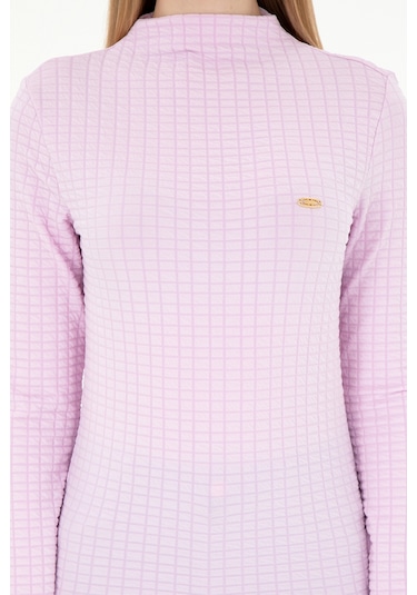 U.S. Polo Assn. Kadın Pembe Dik Yaka Sweatshırt 50292421-VR041
