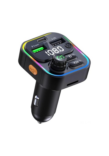 Tenfowee Araç İçin Hızlı Şarj Cihazı - Bluetooth 5.0, Fm Radyo, Usb/typec Çıkışlı 22.5w