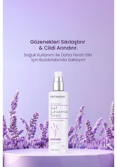 Optiderm Lavanta Suyu Canlandırıcı Ve Besleyici Tonik %100 Doğal