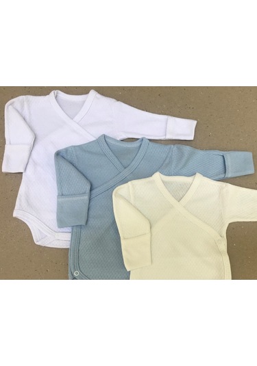 Özdemirlitekstil Bebelino Çıtçıtlı Badi Kruvaze (3 Lü Paket) (456568028) Çok Renkli