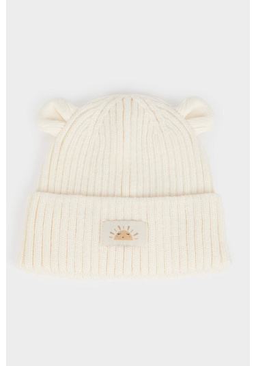 Defacto Kız Bebek Triko Bere C8165a525wner214 Ekru